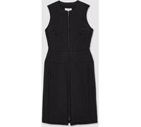 Reiss Reiss Black Mahlon Quilted Zip-Through Sleeveless Dress Black EU 32 (UK 4)