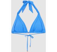 Reiss Reiss Blue Matilda Pleat-Detail Triangle Bikini Top
