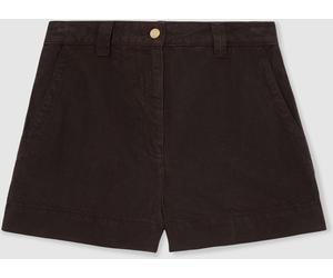 Reiss Reiss Chocolate Brown Carmen Lyocell-Linen Shorts Chocolate Brown EU 46 (UK 18)