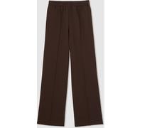 Reiss Reiss Chocolate Brown Robyn Side-Stripe Wide-Leg Trousers