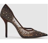 Reiss Reiss Chocolate Emily Crystal-Embellished Mesh Court Shoes Chocolate EU 36 (UK 3)