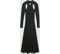 Reiss Reiss Dark Green Vivienne Cut-Out Knitted Maxi Dress Dark Green M (EU 40-42)