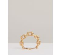 Reiss Reiss Gold Tone Clara Contour Chain Link Bracelet