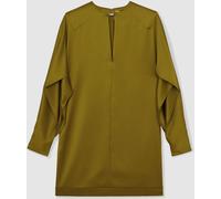 Reiss Reiss Green Mia Atelier Satin Turn-Lock Mini Dress Green 8