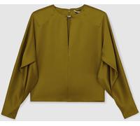 Reiss Reiss Green Mina Atelier Satin Turn-Lock Top