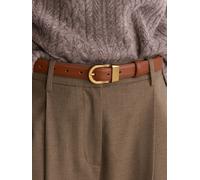 Reiss Reiss Hazel Leather Curved-Buckle Belt Brun XL (FR 50-52)