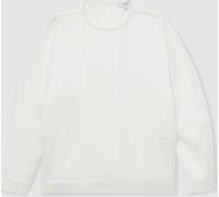 Reiss Reiss Ivory Natalia Satin Button-Back Long-Sleeve Top