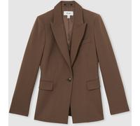 Reiss Reiss Mink Neutral Gabi Tailored Single Breasted Suit Blazer