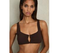 Reiss Reiss Mocha Alba V-Front Bikini Top