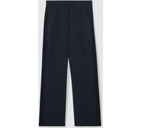 Reiss Reiss Navy Bella Petite Premium Interlock Wide-Leg Joggers