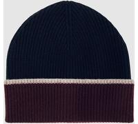 Reiss Reiss Navy Filipa Wool-Blend Tipped Beanie