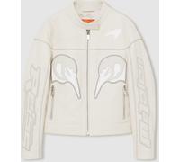 Reiss Reiss Off White Champion McLaren F1 Team Leather Biker Jacket