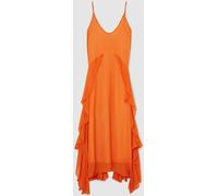 Reiss Reiss Orange Eden Ruffle Detail Maxi Dress Orange EU 34 (UK 6)