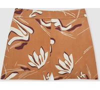 Reiss Reiss Orange Sammie Printed Twill Shorts Orange 4