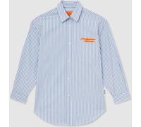 Reiss Reiss Soft Blue/White Hailey McLaren F1 Team Oversize Stripe Shirt Soft Blue/White 8