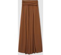 Reiss Reiss Tan Brown Saffron Jersey Ruched-Waist Maxi Skirt Tan Brown 8