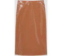 Reiss Reiss Tan Raye Atelier Laser-Cut Pencil Skirt Tan EU 34 (UK 6)