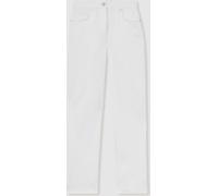 Reiss Reiss White Belinda Petite Straight Leg Turn Up Jeans
