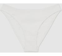 Reiss Reiss White Dee Ribbed Bikini Bottoms