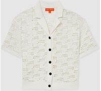 Reiss Reiss White Fleur McLaren F1 Team Speedmark Crochet Shirt