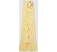 Reiss Reiss Yellow Elizabeth Atelier Embellished Shoulder Maxi Dress Yellow 12