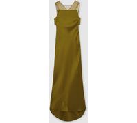 Reiss Robe longue à panneaux transparents en satin Reiss Opi Atelier Vert 10