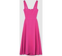 Reiss Robe mi-longue Reiss Dina en sergé à découpe à la taille Rose framboise EU 42 (UK 14)