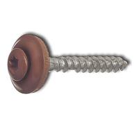 Reisser-Schraubentechnik 02419/8 RAL8004 Lot de 200 vis étanches en acier inoxydable A2 avec tête revêtue 4,5 x 35 TX20 Marron cuivré