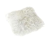Reissner Lammfelle Tibet Peau de Mouton de Mongolie Housse de Coussin 30x30cm - Grand sélecteur de Couleur JAY30 Couleur Gris Clair