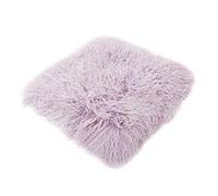 Reissner Lammfelle Tibet Peau de Mouton de Mongolie Housse de Coussin 40x40cm - Grand sélecteur de Couleur JAY05 Couleur Violet Clair