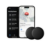 Reiteag Helix Traceur GPS GP90, Helix Traceur GPS, Traceur Helix GP90 Voiture Aimanté, Bagages Et Portefeuilles - Compatible avec L'application Find My D'apple/Android (Apple - 2 pièce)
