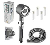 Reiteag Miro Shower, Miro France Shower, Pommeau Douche, Cheveux Brillants Et Bien-Être Authentique, Économies D'eau Et D'Énergie (Gris)