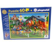 REITERHOF PFERDE Playmobil / Schmidt PUZZLE + FIGUR 55249 De 2002 OVP NEU RAR