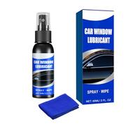 REITINGE Agent nettoyant pour vitres de vitres de voiture, bandes de caoutchouc, adoucissant, 60 ml, lubrifiants pour vitres de voiture avec chiffon, lubrifiants à effet rapide