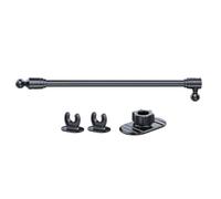 REITINGE Base de montage adhésive de 17 mm, adaptateur de support de téléphone à rotule réglable, angles de vue pour support de téléphone de voiture