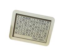 REITINGE Boîte à économie en bois élégante - Outil de gestion financière avec marqueur et numéro à coutil - Bocal pour économiser de l'argent et des étudiants