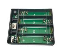 REITINGE Boîtier d'alimentation sans interruption pour modems caméras de sécurité 4 pièces 3,7 V 18650 Boîtier de batterie sans soudure