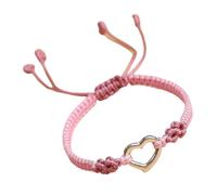 REITINGE Bracelets à la mode, jolis bracelets tissés en forme de cœur creux, design simple, accessoire de bijoux tissés pour femmes, rendez-vous galant, fête, It can be adjusted in the range of 14cm
