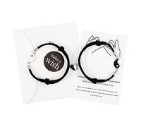 REITINGE Bracelets assortis pour bracelets Chi réglables en forme de cœur magnétique pour amitié, petit ami, petite amie, cadeau, Chain length 16-30cm, Métal