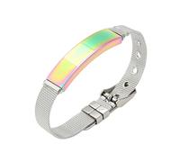 REITINGE Bracelets, bracelets assortis élégants en acier inoxydable pour couple, bijoux, chaîne de poignet réglable, 5-8cm, Acier inoxydable