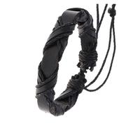 REITINGE Bracelets de style vintage tissé à la main en cuir synthétique robuste pour homme et femme, portable pour un usage quotidien et des occasions spéciales, Adjustable size, cortex