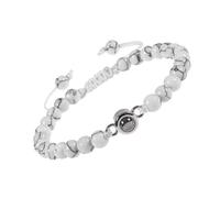 REITINGE Bracelets, élégant bracelet pour couple avec 100 langues I Loves You Projection en cristaux Pierre mate portable pour anniversaire, Projection stone diameter 7.5mm, Corde + pierre givrée en