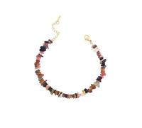 REITINGE Bracelets élégants faits à la main en tourmalines pour femmes en pierre naturelle, design baroque, portable pour fête ou mariage, Adjustable size, Pierre