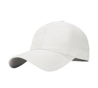 REITINGE Casquette de baseball à séchage rapide avec design de flux d'air - Casquette confortable pour randonnée, course à pied, cyclisme - Unisexe - Séchage rapide, blanc, Taille unique