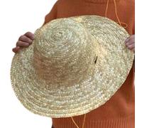 REITINGE Chapeau de paille pour fille et garçon, unisexe, protection solaire, respirant, pêcheur, plage, panama, chapeau pour enfant, voyage, vêtements de plage, kaki, Diameter 31CM