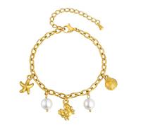 REITINGE Élégant pendentif sur le thème de la mer pour tous les jours Texture en acier inoxydable pour un usage quotidien et une fête Thème mer Acier inoxydable