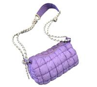 REITINGE Élégant sac à main en forme de losange léger et spacieux pour femme, sac à bandoulière tendance, sac en coton, sac à main, violet, Reference size chart