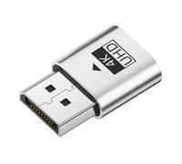 REITINGE Émulateur d'affichage DisplayPort EDID 4K pour concepteurs professionnels, programmeurs, option miniature/port d'affichage, liaison de plusieurs moniteurs