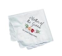 REITINGE Ensemble de mouchoirs raffinés essentiels de mariage ornés de bordures en dentelle pour événements formels pour mariée et demoiselles d'honneur, F, taille unique