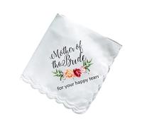 REITINGE Ensemble de mouchoirs raffinés essentiels de mariage ornés de bordures en dentelle pour événements formels pour mariée et demoiselles d'honneur, E, taille unique